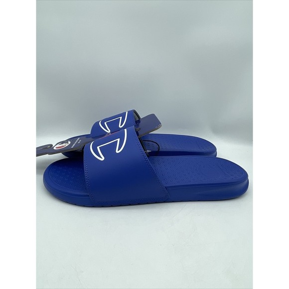 CHAMPION IPO-R SURF THE WEB ROYAL BLUE LOGO SLIDES SLIDE SANDALS MENS 12 - Picture 4 of 5
